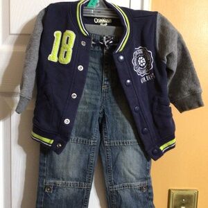Oshkosh jacket and jeans